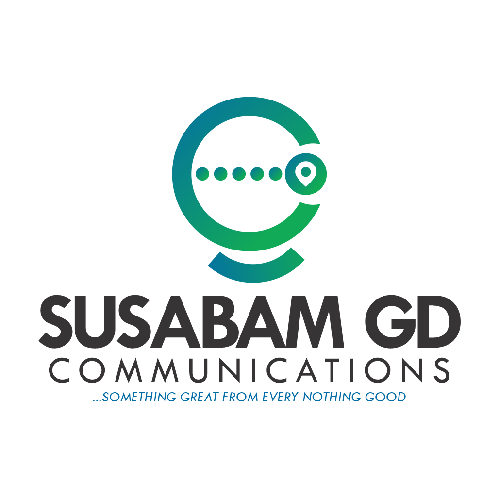 SUSABAM GD COMMUNICATIONS BRAND LOGO; SOMETHING GREAT FROM NOTHING GOOD